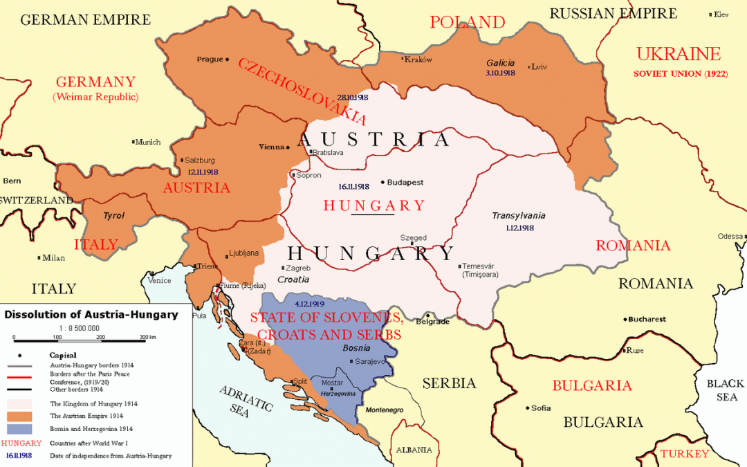 The Treaty of Saint-Germain-en-Laye: Austria recognizes the dismantling of its empire