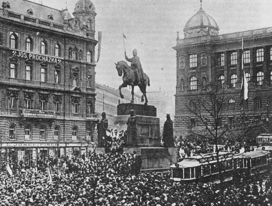 The end of the Great War brought about the proclamation of the Czechoslovak Republic
